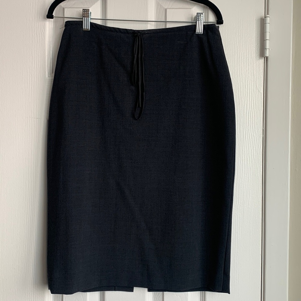 Sandra Angelozzi Grey Wool Blend Skirt